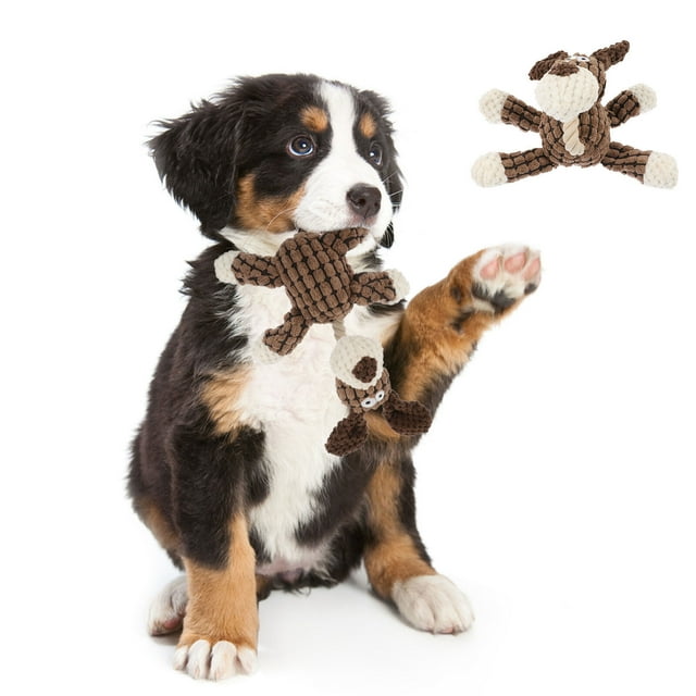 CTIRCHIU 1Set Pet Molar Bite Toy Brown Cotton Rope Reduce Boredom for Indoor Play