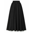 thumbnail image 6 of ZVNAΖH Women's Vintage Gothic Skirt Renaissance Style Maxi Skirt High Waist Double-Layer Lace Ruffle Renaissance Maxi Skirts, 6 of 6