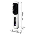 thumbnail image 2 of Aufmer 4 Pcs Portable Ceramic Straightening Comb, Fast Heating Styler for All Hair Types, 12in(White), 2 of 2