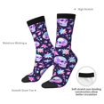 thumbnail image 4 of Cauagu crystal Skull flower cool Print Crew Socks for Women and Men,Adult Athletic Running Socks 1-Pair Sports Socks Work Gear Socks with Moisture Wicking, 4 of 6