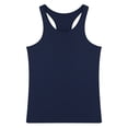 thumbnail image 2 of JanJean Men's Gym Tank Top Athletic Stringer Muscle Tops Ribbed Knit Vest Sleeveless Workout Bodybuilding T-Shirt Navy Blue S, 2 of 3