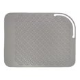 thumbnail image 1 of Alfombrilla protectora de silicona resistente al calor para rizadores de pelo, antideslizante y con almohadilla gris., 1 of 5