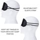 thumbnail image 4 of 10 piezas antifaz para dormir ZHCH con almohadilla nasal negro, 4 of 5