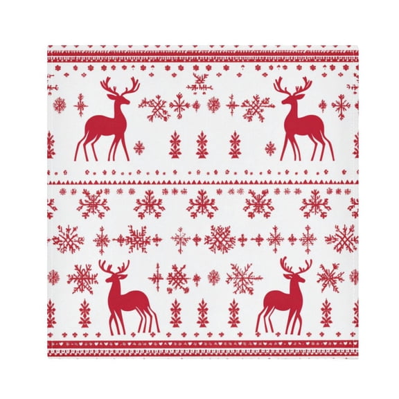 Satin Polyester Napkins - 20x20 InchSingle-Sided Printed Napkins, 1-Piece/4-Piece/6-Piece Set, DIY Personalized Table Setting,Pattern