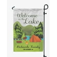 thumbnail image 1 of Printtoo White Welcome To The Lake Outdoor 12.5x18 Inches Double SidedFlagsDouble Sided CampFlagCampsiteFlagPersonalized Camping Flags, 1 of 4