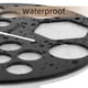 thumbnail image 4 of Cepillo de maquillaje Secado Rack Acrílico Pintura Cepillo Secado Rack de 14 orificios Stick y Pincel Seco Estante Cosméticos Cepillos Cosméticos Soporte Arte Decking Rack Blanco y negro Noticed CE001643-03, 4 of 7