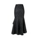 thumbnail image 3 of Gibobby mini faldas de tul elegante con encaje dorado para mujer(Negro, L), 3 of 5