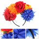 thumbnail image 4 of EeaseMX Simulación de diademas de arcoiris simulación Rose Flower Crown Rainbow Diadema para fiesta para fiesta, 4 of 7