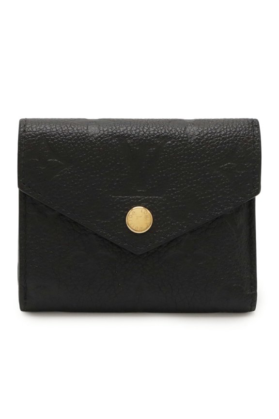 Pre-Owned LOUIS VUITTON Monogram Empreinte Portefeuille Zoe Tri-fold Wallet in Black (Noir)...
