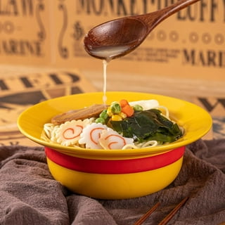 8 Inch Cute Cartoon Straw Hat Ceramic Ramen Bowl Instant Bowl Noodle Bowl  Creative Anime Ceramic Soup Bowl Free Shipping