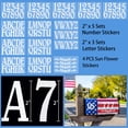 thumbnail image 2 of 132 pegatinas reflectantes de 2.0 in para números y letras exteriores de buzón de correo, vinilo autoadhesivo blanco, impermeable, dirección de buzón, número de casa, pegatinas para coches y hogar, 2 of 6