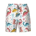 thumbnail image 4 of Lsque Mens Swim Trunks Dinosaur Pattern - Bathing Suit Compression Liner - Beach Swim Shorts Swimwear - (S-3XL) - Stretch Quick Dry -X-Large, 4 of 9