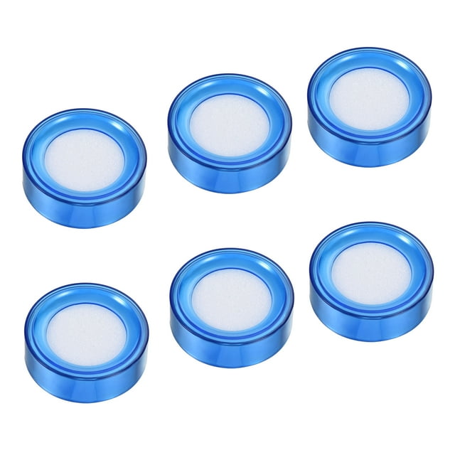 Unique Bargains 2.7 Inch Dia Finger Wet Sponge for Bank Counting Blue 6 Pack