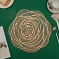 thumbnail image 2 of XKHAZA 3D Floral Placemats, Flower PVC Placemat – Waterproof & Oil-Proof,Non-Slip Easy to Clean and Heat-Resistant, Placemats for Dining Table, 2 of 5