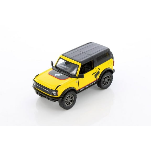 Fo_rd Bronco Hardtop Livery Edition, Yellow - Kinsmart 5438DFB - 1/34 Scale Diecast Model Car