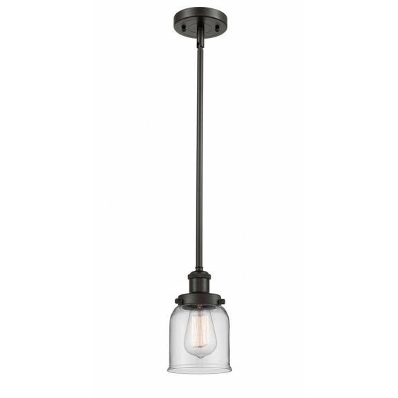 916-1S-OB-G52 Innovations Lighting Bell - 1 Light Stem Hung Mini Pendant In Industrial Style-10 Inches Tall and 5 Inches Wide-Oil Rubbed Bronze