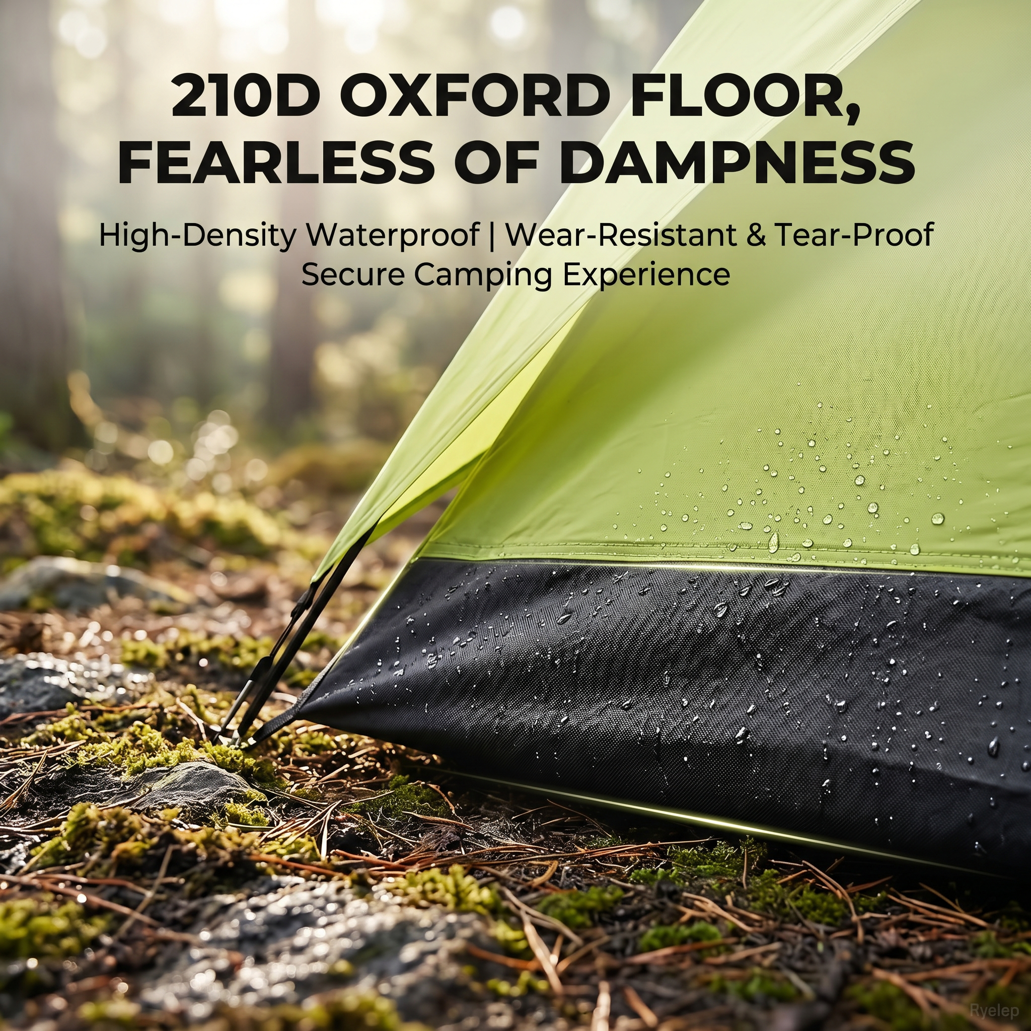 Carpa XL para exteriores, para 4 personas, Oxford resistente, fácil instalación para campamento y senderismo 4