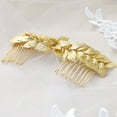 thumbnail image 3 of Bride Wedding Hair Comb Leaf Hair Piece Bridal Hair Accessories for Women and Girls (Gold), 3 of 4