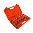thumbnail image 1 of Motorbikes 10 PCS Valve Spring Compressor C Clamp Kit Free Disassemble Valve Spring Assembly Removal Tool with Collet Pusher Adapters, Extension Rods, Lever for Car Motorbike, 1 of 7
