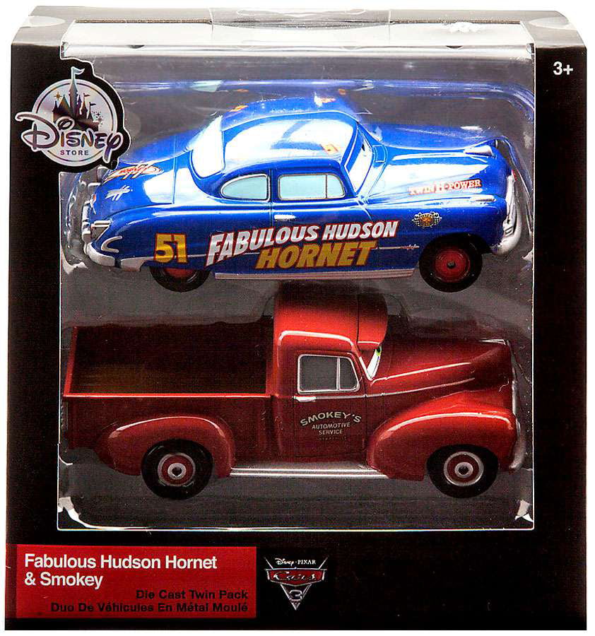 Pixar Cars NO.51 Doc Hudson Hornet Mack Truck & Racer Diecast Toy Car 1:55 Loose 