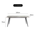 thumbnail image 1 of Italian light luxury rock slab dining table chair modern simple rectangular bright marble table My Lux Decor Round, 1 of 12