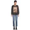 thumbnail image 2 of Self Esteem Juniors Mineral Wash Graphic Sweatshirt, 2 of 5