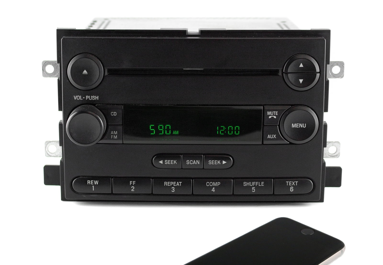 Restored 05-06 Ford F150 AM FM Radio w CD Player Radio w Bluetooth Upgrade 6L3T-18C869-AD (Refurbished)