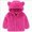 H17-Hot Pink, variant on 2-3 Years Toddler Boys Girls Hooded Fleece Jacket Bear Hoodie Zip Up Coat Winter Warm Outwear With Pocket Pink School Hoodie