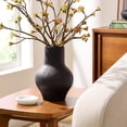 thumbnail image 6 of Better Homes & Gardens 10-Inch Black Ribbed Ceramic Decorative Vase, 6 of 7