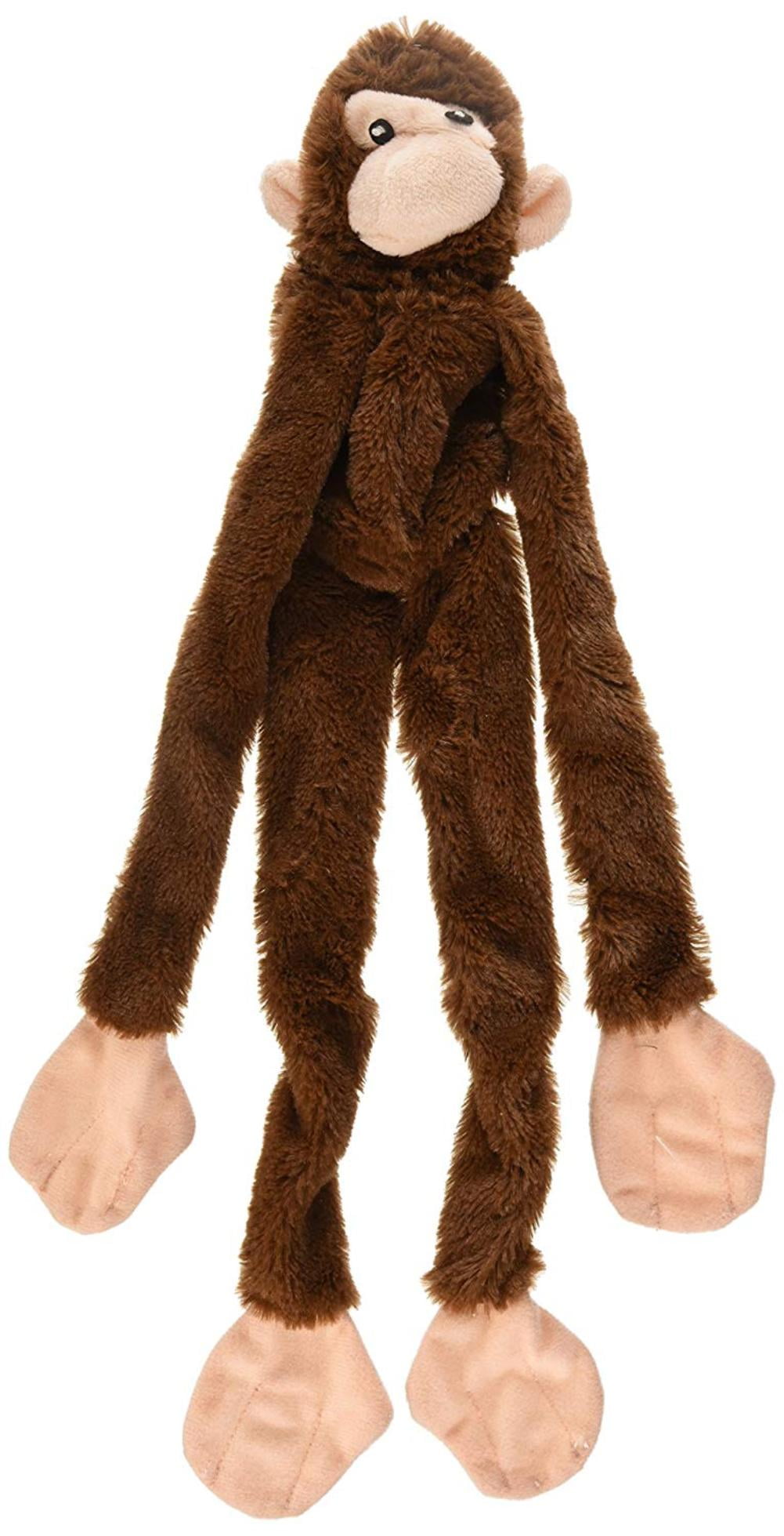 Ethical Plush Skinneeez Monkey 16Inch Stuffingless Dog Toy Assorted