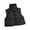 Black Vest, variant on Htigea Women's Puffer Vest Lightweight Stand Collar Sleeveless Jackets Full Zip Padded Cropped Coats Khaki M