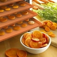 thumbnail image 2 of 12X Silicone Dehydrator Trays for Making Fruit Leather, Non Stick Dehydrator Trays with Raised Edge Reusable Mats, 2 of 7