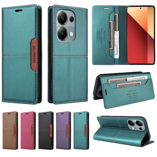 Funda Cartera GANGXUN para Xiaomi Redmi Note 13 Pro 4G – Ranuras para Tarjetas, Bloqueo RFID