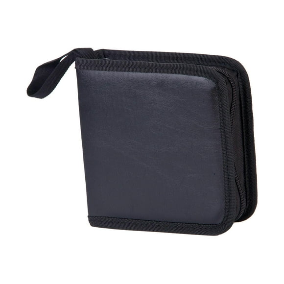 CD DVD Case Portable PU Leather High Quality Large Capacity Sleeve CD Wallet