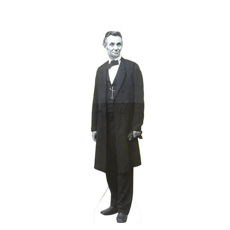 President Abraham Lincoln Life Size Cardboard Stand Up, Without Hat, 6 feet. Aahs Engraving