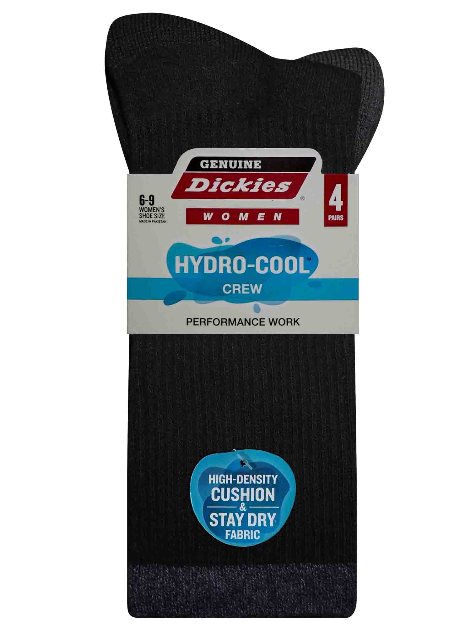 Dickies Women's 4 Pack HYDRO-COOL™ Crew Socks
