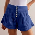 thumbnail image 2 of Women's Denim Shorts Summer Baggy High Waisted Flowy Wide Leg Buttons Pleated Casual Jean Shorts 2025 Fashion Skorts, Limited Time Under 10 Dollars ###, 2 of 6