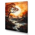 thumbnail image 2 of Designart "Orange Tree Moon form Landscape III" Floral Canvas Print, 2 of 5