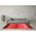 thumbnail image 3 of Ahgly Company Indoor Square Abstract Red Contemporary Area Rugs, 3' Square, 3 of 4