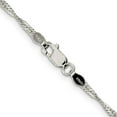 thumbnail image 3 of 925 Sterling Silver Singapore Chain Styles Necklace 2 mm 20 inch, 3 of 4