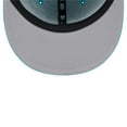 thumbnail image 5 of Men's New Era Aqua Miami Dolphins  Script Sided 59FIFTY Fitted Hat, 5 of 5