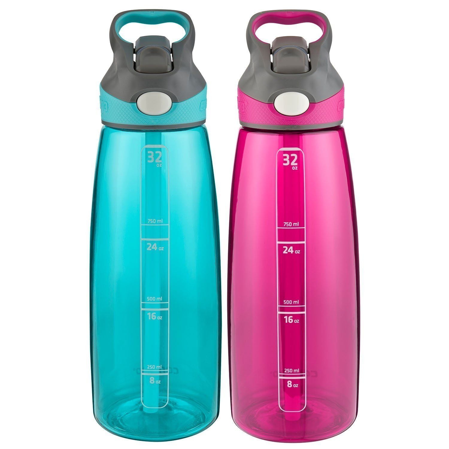 Contigo  Gray  Plastic  AutoSpout Addison  Water Bottle  BPA Free 24 oz. 