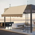 thumbnail image 6 of Denest Patio Awning Retractable Awning Sunshade Shelter 6.5-10ft Height Adjustable, 6 of 21