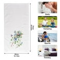 thumbnail image 2 of Ryvnso Watercolor Flower Butterfly Hand Towels for Bathroom Cotton Face Towel Decorative 15.5x29.5 inch, 2 of 7