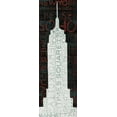 thumbnail image 2 of Mullan, Michael 9x18 White Modern Wood Framed Museum Art Print Titled - Empire State Building - Red, 2 of 4