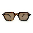 thumbnail image 4 of Gentlemanly Hipster Boho Horn Rim Retro Plastic Hustler Sunglasses Tortoise - Brown, 4 of 8