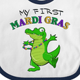 thumbnail image 4 of Inktastic My First Mardi Gras-alligator Boys or Girls Baby Bib, 4 of 4