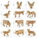 thumbnail image 3 of Juego de muñecas Jadeshay Modelo de animales de granja 12 piezas PVC, 3 of 11