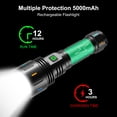 thumbnail image 6 of APLOS F60 LED Flashlights 6000 High Lumens, Bright Flashlight, Zoomable, Waterproof, Adjustable Brightness Flash Light for Outdoor, Emergency, Batteries Included, Camping Accessories, 6 of 8