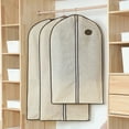 thumbnail image 4 of Washranp Garment Dustproof Cover, Moisture-proof Non Woven Fabric Hanging Bag Closet Storage Pouch for Home, 4 of 7